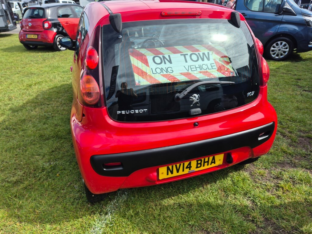 Peugeot 107 Active, Motorhome Tow Car Braked A Frame Red #3