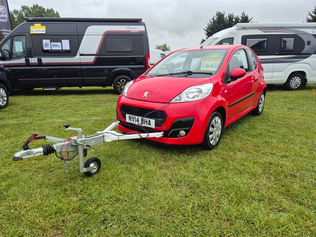 Peugeot 107 Active, Motorhome Tow Car Braked A Frame Red #2