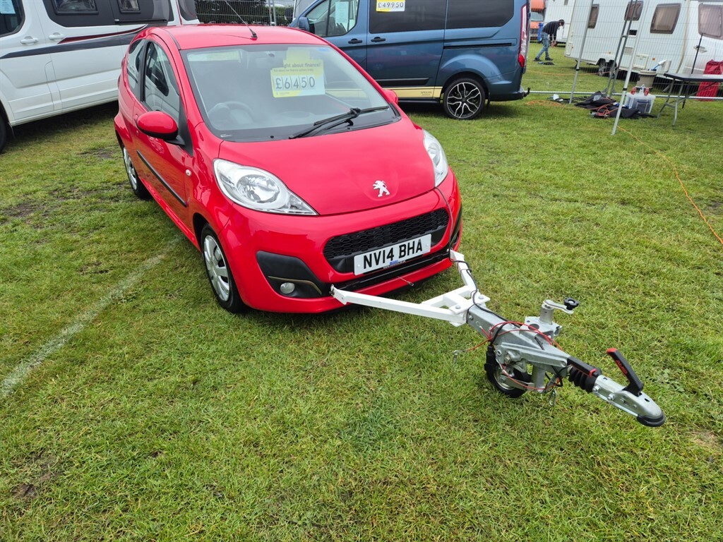 Peugeot 107 Active, Motorhome Tow Car Braked A Frame Red