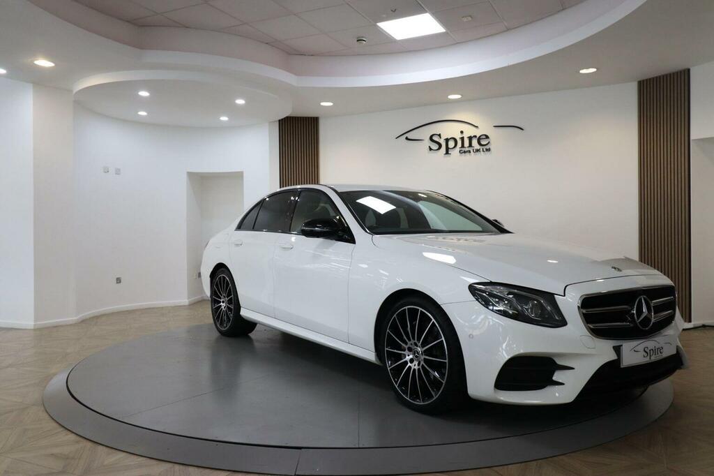 Mercedes-Benz E Class Saloon 2.0 E220d Amg Line Night Edition Premium BT69EKK White #3