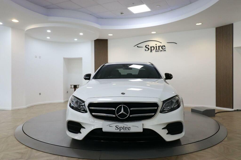 Mercedes-Benz E Class Saloon 2.0 E220d Amg Line Night Edition Premium BT69EKK White #2