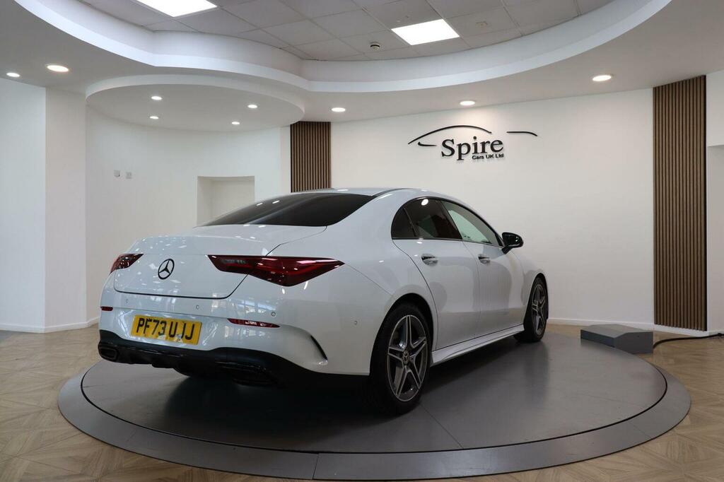 Mercedes-Benz CLA Class Saloon 1.3 Cla200h Mhev Amg Line Executive Coupe PF73UJJ White #5