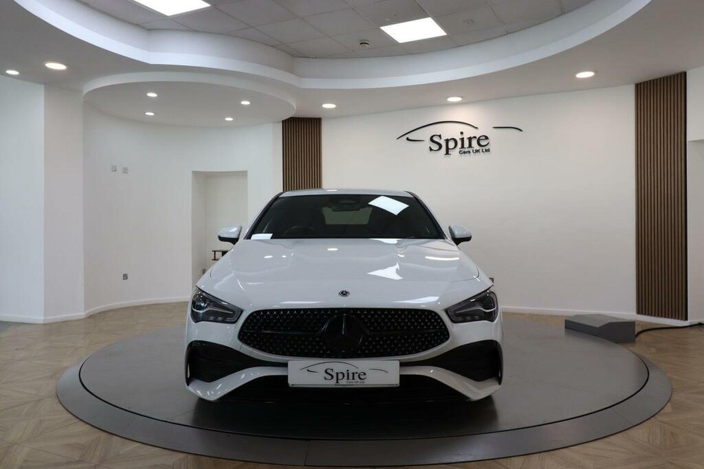 Mercedes-Benz CLA Class Saloon 1.3 Cla200h Mhev Amg Line Executive Coupe PF73UJJ White #2