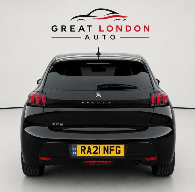 Peugeot 208 1.2 Puretech Allure Premium Euro 6 Ss RA21NFG Black #5