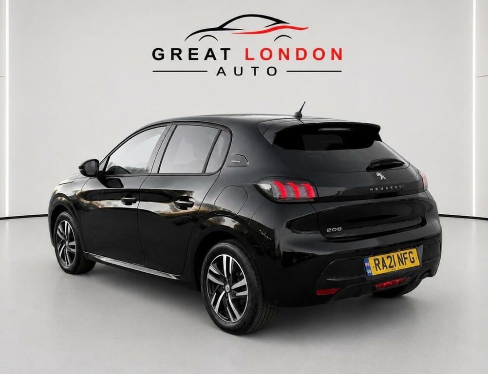 Peugeot 208 1.2 Puretech Allure Premium Euro 6 Ss RA21NFG Black #6