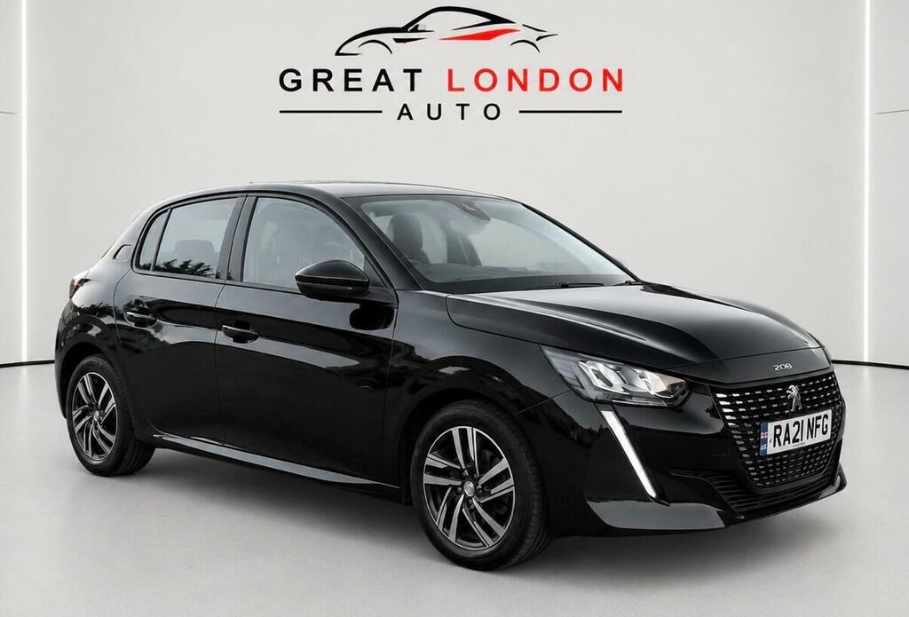 Peugeot 208 1.2 Puretech Allure Premium Euro 6 Ss RA21NFG Black #3