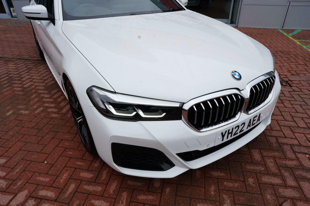 BMW 5 Series 2.0 520D Mht M Sport Touring Hybrid Ste YH22AEA White #6