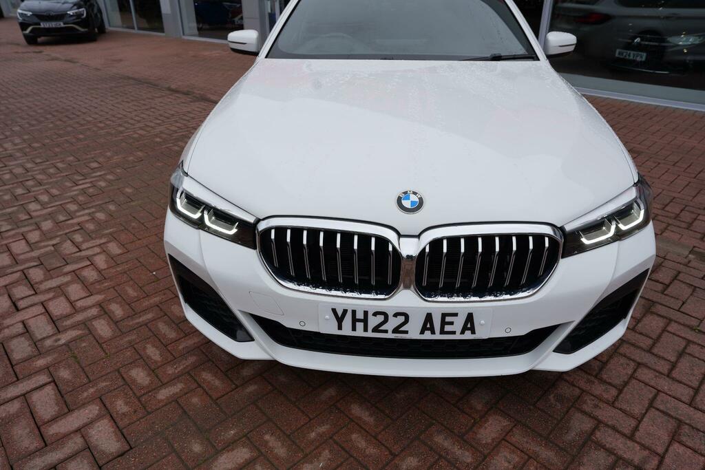 BMW 5 Series 2.0 520D Mht M Sport Touring Hybrid Ste White