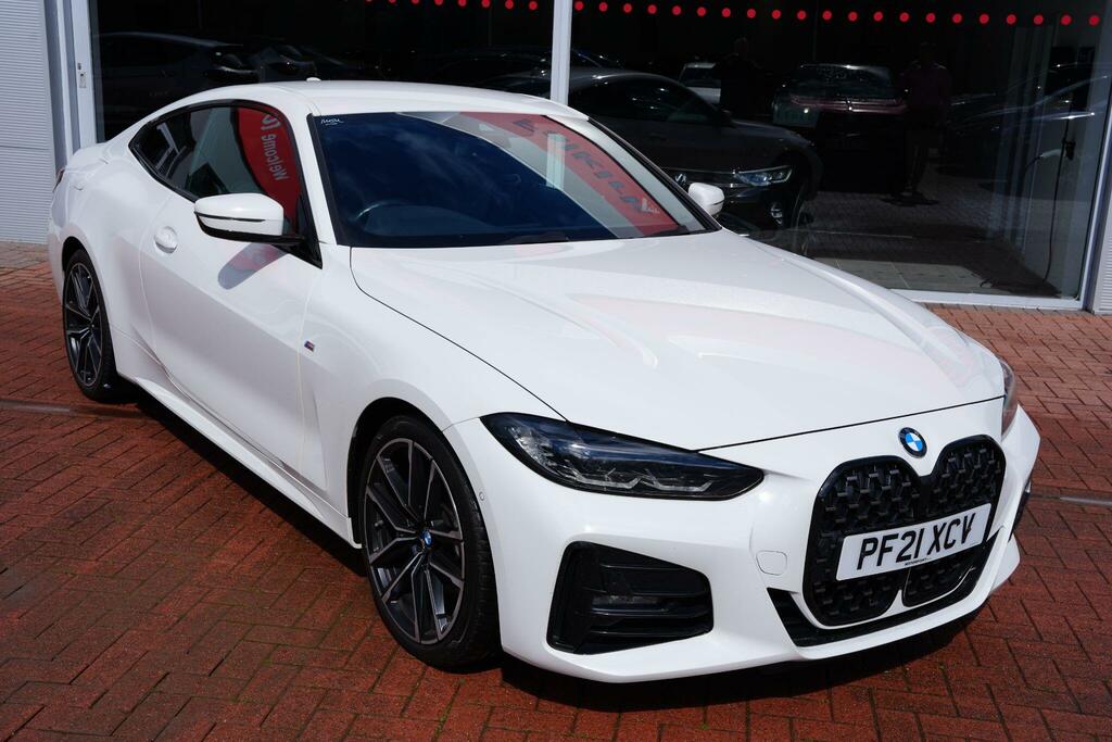 BMW 4 Series Gran Coupe 2.0 420I M Sport Coupe Euro 6 Ss PF21XCV White #4