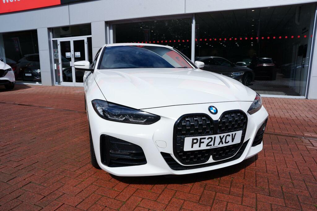 BMW 4 Series Gran Coupe 2.0 420I M Sport Coupe Euro 6 Ss PF21XCV White #2