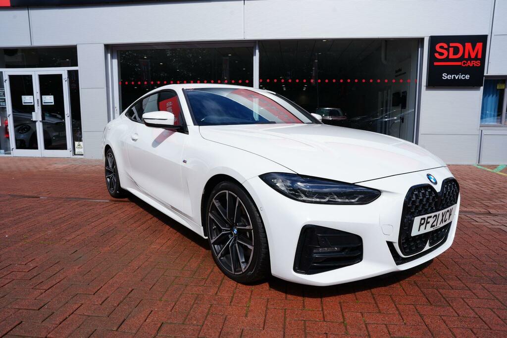 BMW 4 Series Gran Coupe 2.0 420I M Sport Coupe Euro 6 Ss PF21XCV White #6