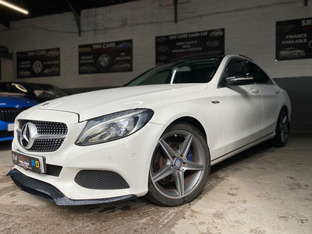 Mercedes-Benz C Class Saloon 2.1 C220d Sport Premium 7G-tronic Euro 6 KU66WJJ White #5