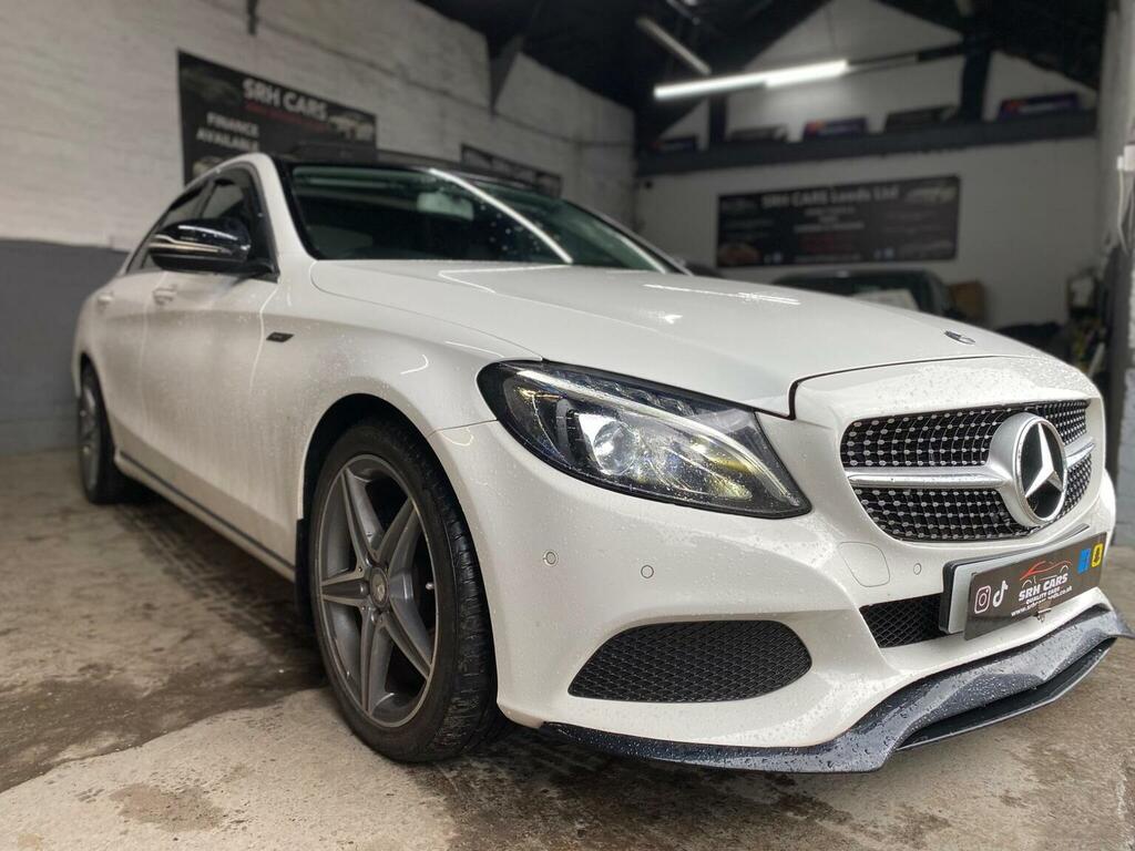 Mercedes-Benz C Class Saloon 2.1 C220d Sport Premium 7G-tronic Euro 6 KU66WJJ White #3