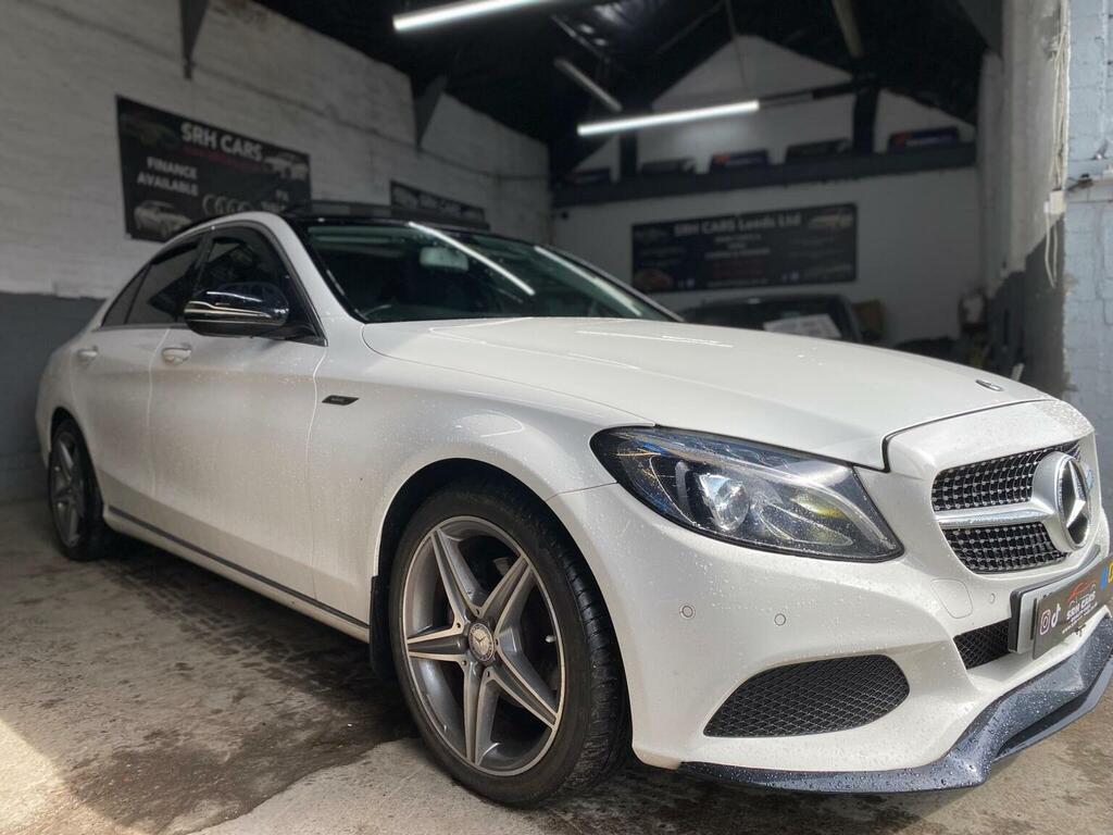Mercedes-Benz C Class Saloon 2.1 C220d Sport Premium 7G-tronic Euro 6 KU66WJJ White #2