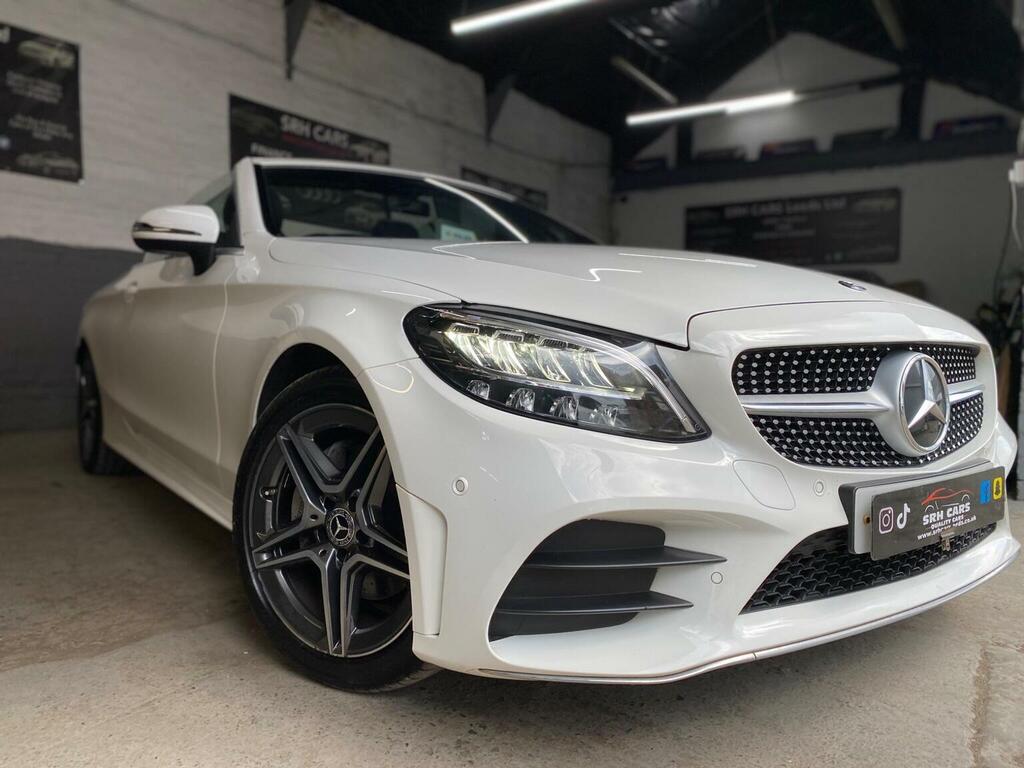 Mercedes-Benz C Class Convertible 1.5 C200 Mhev Amg Line Cabriolet G-tro White