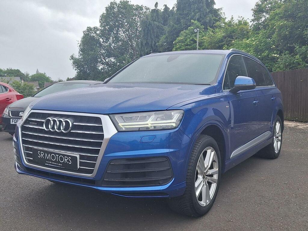 Audi Q7 Suv 3.0 Tdi V6 S Line Tiptronic Quattro Euro 6 S LX67JYW Blue #3