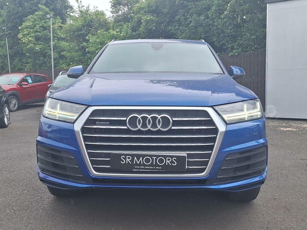 Audi Q7 Suv 3.0 Tdi V6 S Line Tiptronic Quattro Euro 6 S LX67JYW Blue #2