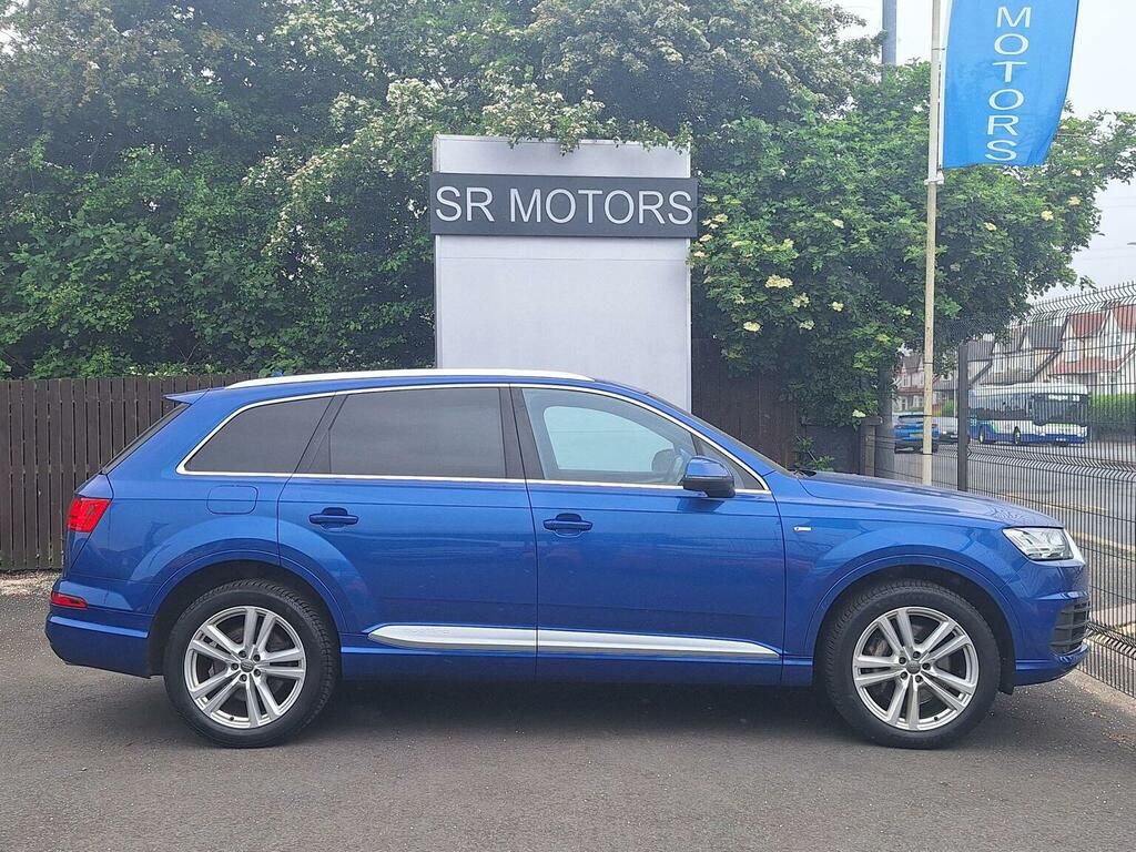 Audi Q7 Suv 3.0 Tdi V6 S Line Tiptronic Quattro Euro 6 S LX67JYW Blue #6