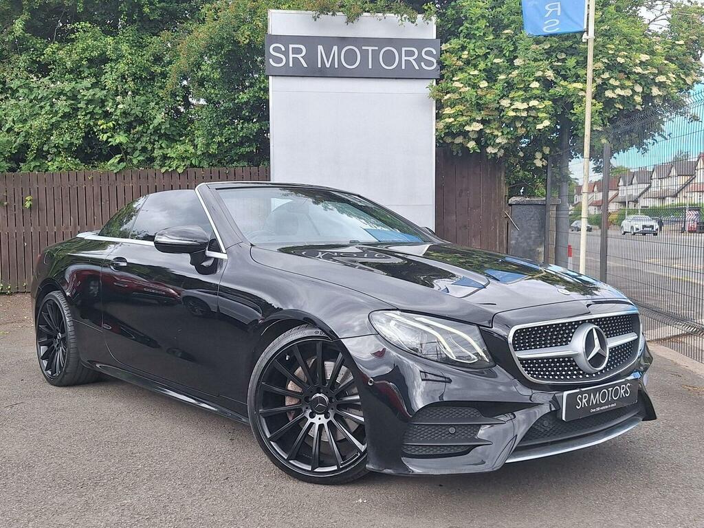 Mercedes-Benz E Class Convertible 2.0 E220d Amg Line Cabriolet G-tronic Black