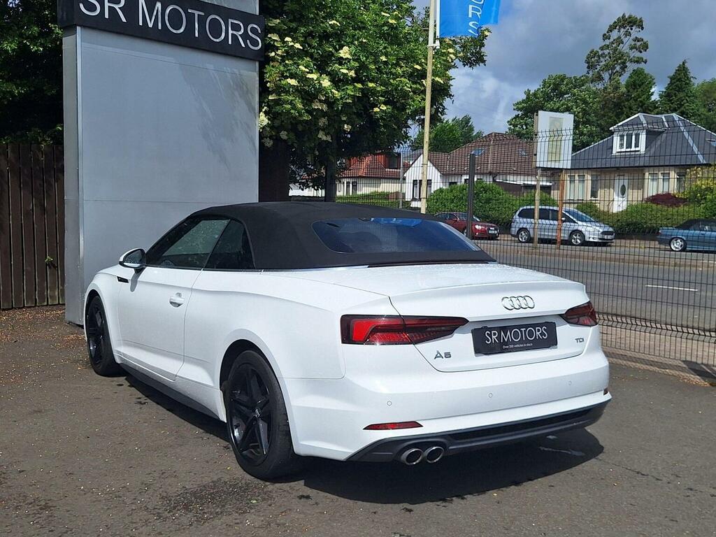 Audi A5 Convertible 2.0 Tdi S Line S Tronic Euro 6 Ss 2 YJ67EAH White #4