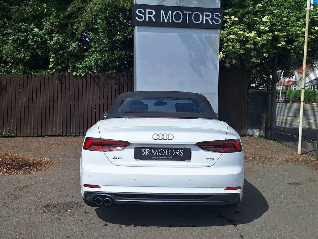 Audi A5 Convertible 2.0 Tdi S Line S Tronic Euro 6 Ss 2 YJ67EAH White #5