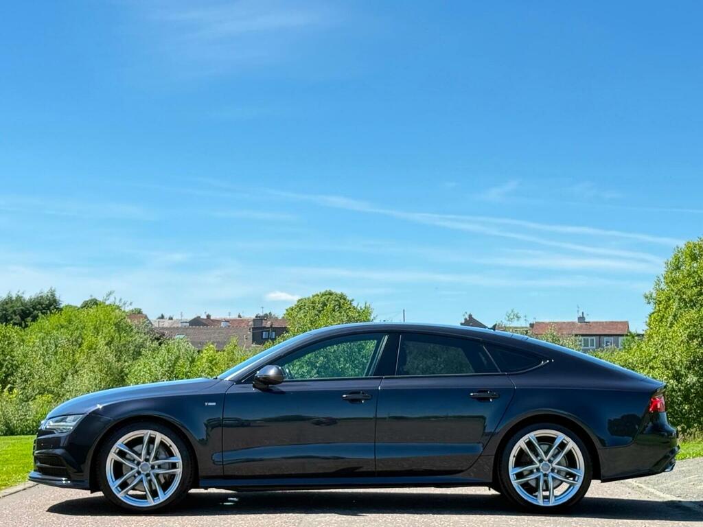 Audi A7 Hatchback 3.0 Tdi V6 Ultra S Line Sportback S Tron EA66DWO Blue #4