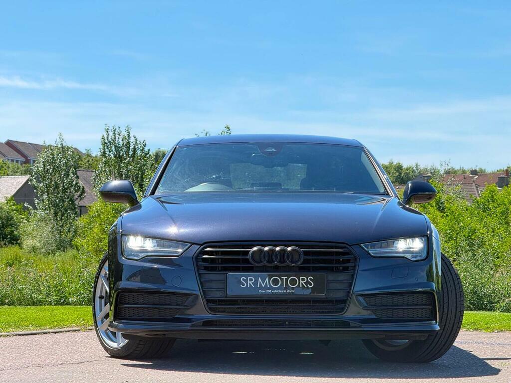 Audi A7 Hatchback 3.0 Tdi V6 Ultra S Line Sportback S Tron EA66DWO Blue #2