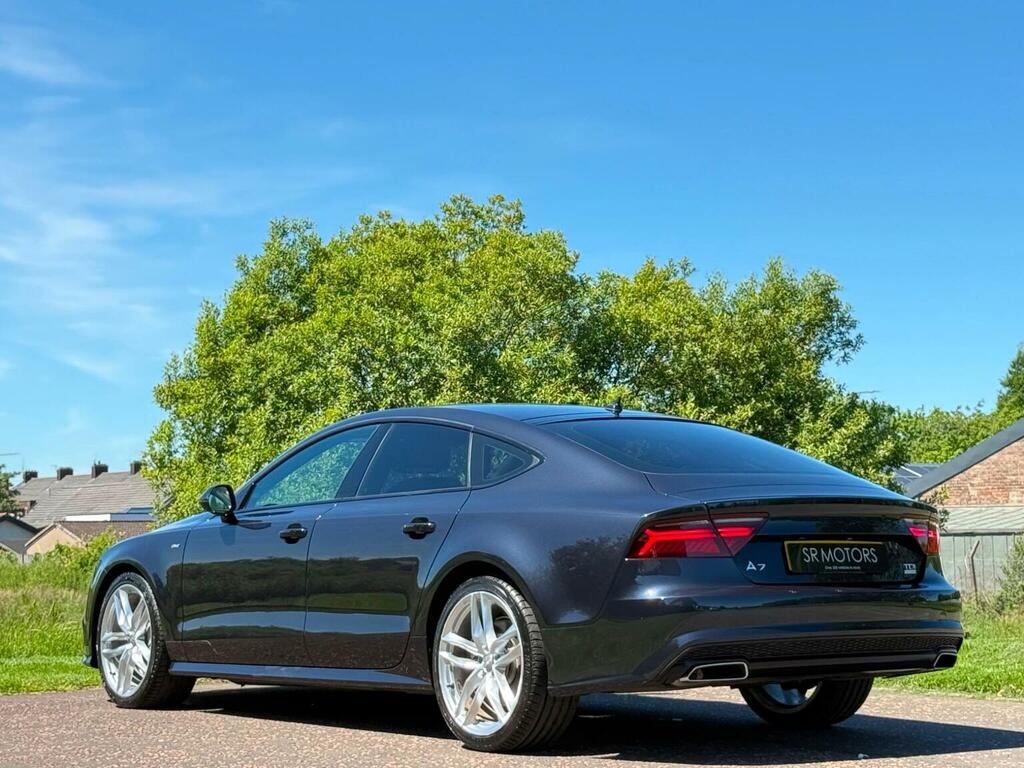 Audi A7 Hatchback 3.0 Tdi V6 Ultra S Line Sportback S Tron EA66DWO Blue #3