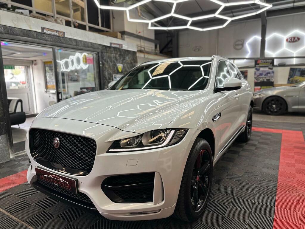 Jaguar F-Pace Suv 2.0 D180 R-sport Awd Euro 6 Ss 20 NV68LXD White #5