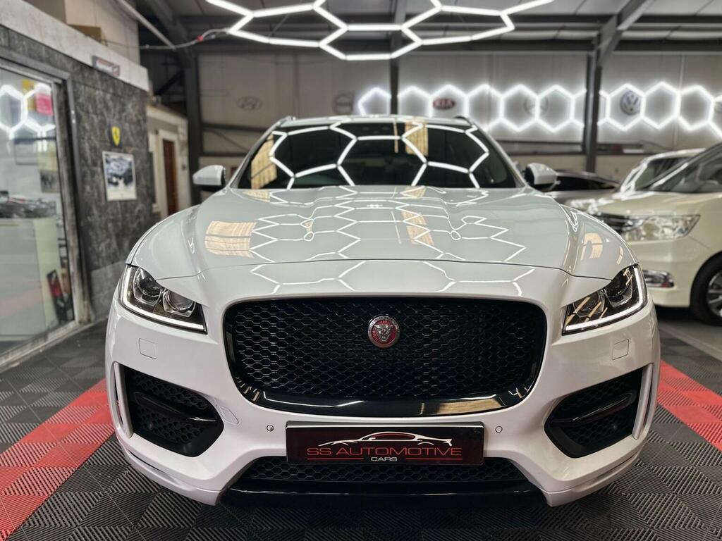 Jaguar F-Pace Suv 2.0 D180 R-sport Awd Euro 6 Ss 20 NV68LXD White #4