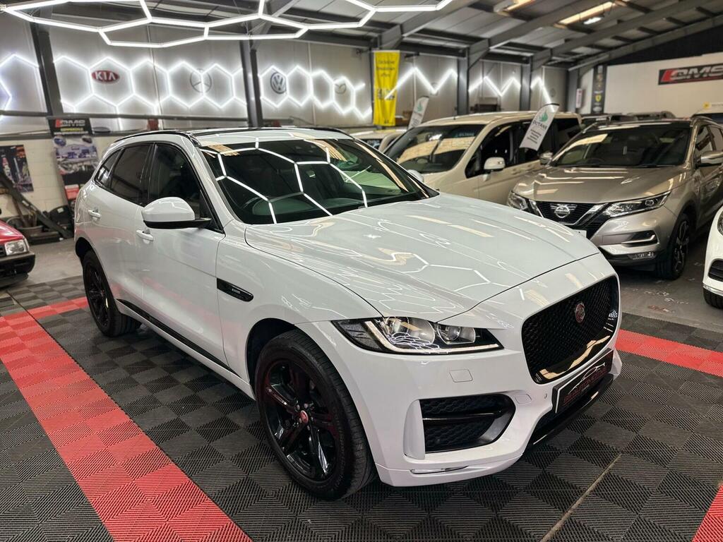 Jaguar F-Pace Suv 2.0 D180 R-sport Awd Euro 6 Ss 20 NV68LXD White #6
