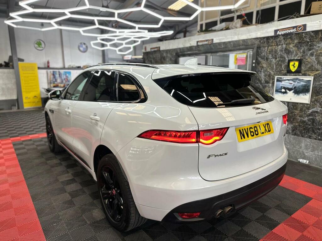 Jaguar F-Pace Suv 2.0 D180 R-sport Awd Euro 6 Ss 20 NV68LXD White #2