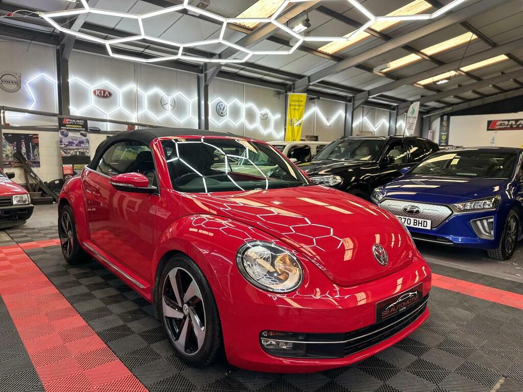 Volkswagen Beetle Convertible 1.6 Tdi Bluemotion Tech Design Cabriol Red #5