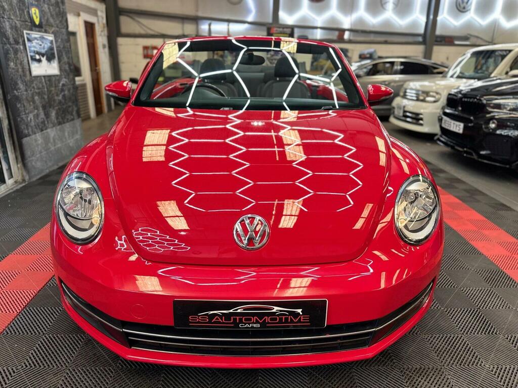 Volkswagen Beetle Convertible 1.6 Tdi Bluemotion Tech Design Cabriol Red #6