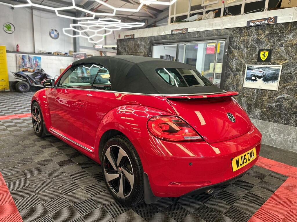Volkswagen Beetle Convertible 1.6 Tdi Bluemotion Tech Design Cabriol Red #2