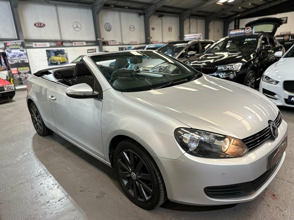 Volkswagen Golf Convertible 2.0 Tdi Bluemotion Tech Se Cabriolet E Silver #6