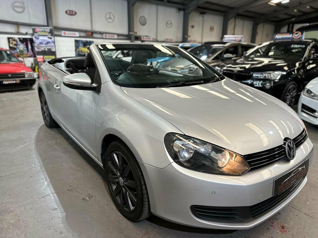 Volkswagen Golf Convertible 2.0 Tdi Bluemotion Tech Se Cabriolet E Silver #5