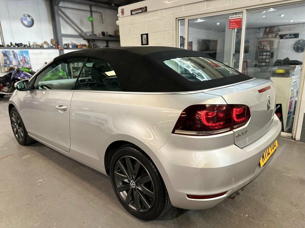 Volkswagen Golf Convertible 2.0 Tdi Bluemotion Tech Se Cabriolet E Silver #4