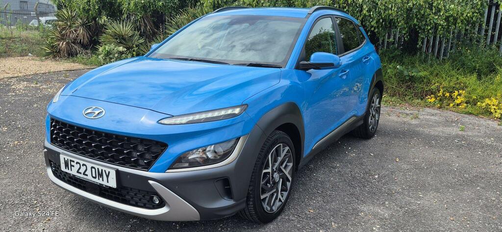 Hyundai Kona 1.6 H-gdi Premium Dct Euro 6 Ss WF22OMY Blue #3