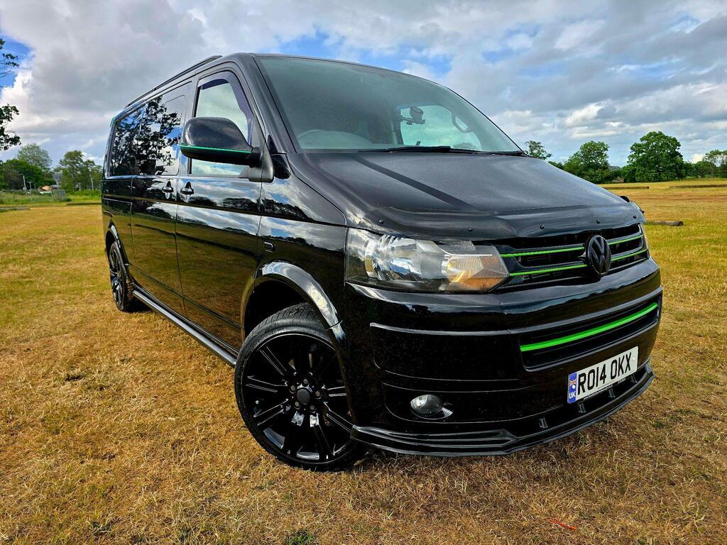 Volkswagen Transporter 2.0 Tdi T32 Highline Kombi L3 H1 RO14OKX Black #2