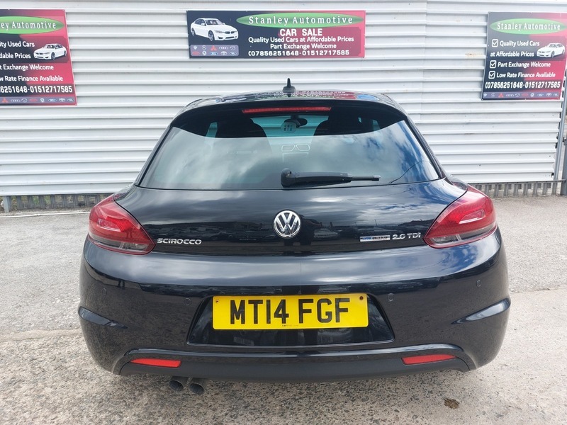 Volkswagen Scirocco R Line Tdi Bluemotion Black #6
