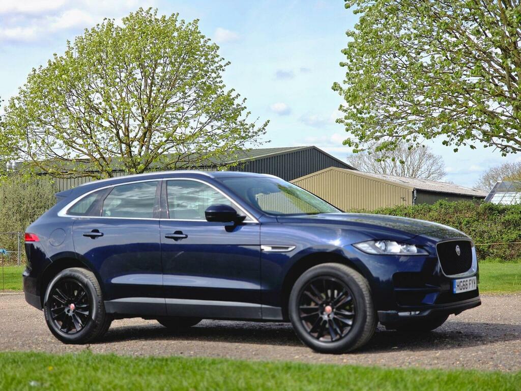 Jaguar F-Pace 2.0 D180 Portfolio Awd Euro 6 Ss 2016 HG66FYY Blue #2