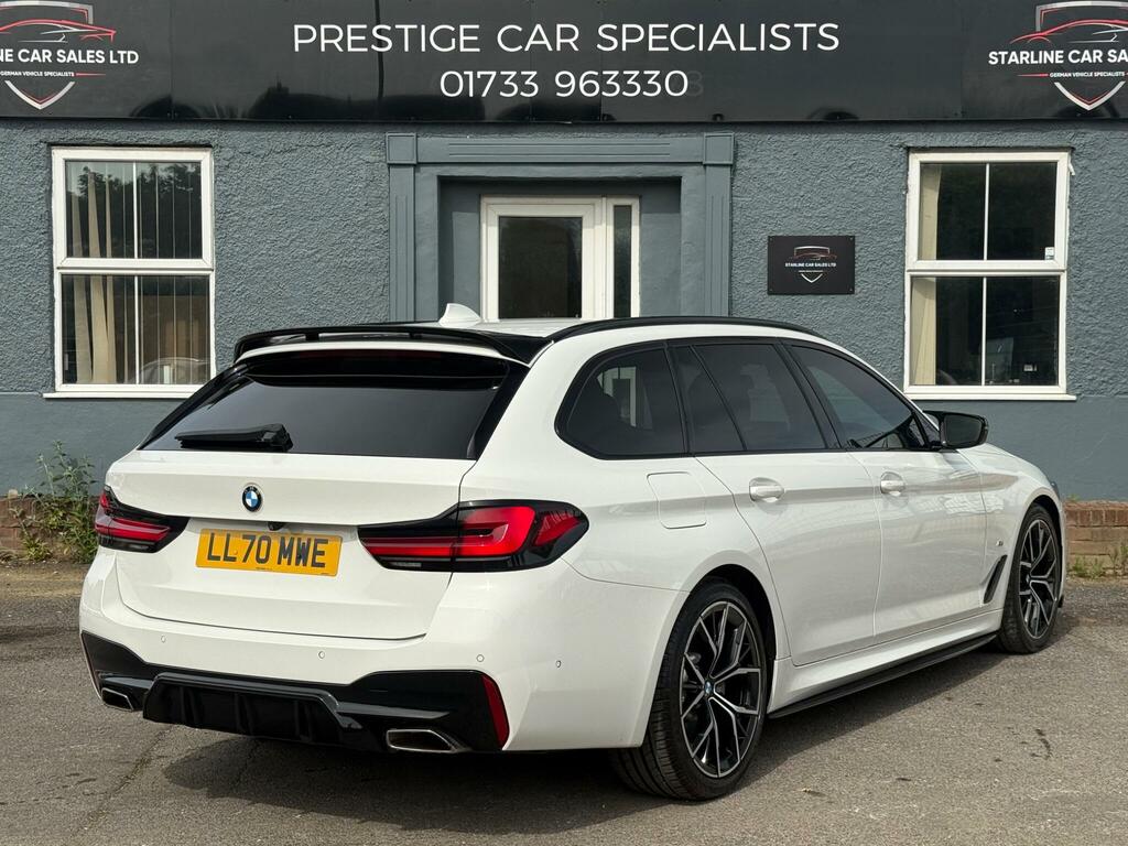 BMW 5 Series 2.0 520D Mht M Sport Touring Steptronic Euro 6 S LL70MWE White #6