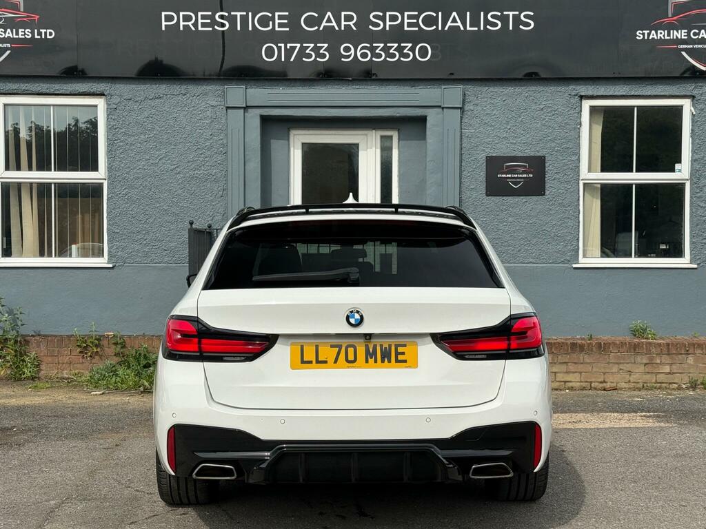 BMW 5 Series 2.0 520D Mht M Sport Touring Steptronic Euro 6 S LL70MWE White #5
