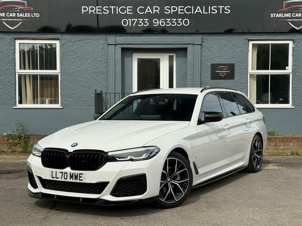 BMW 5 Series 2.0 520D Mht M Sport Touring Steptronic Euro 6 S LL70MWE White #3