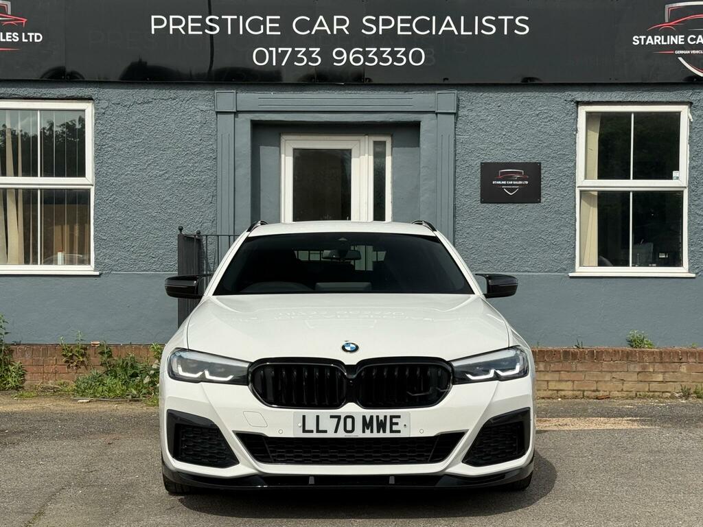 BMW 5 Series 2.0 520D Mht M Sport Touring Steptronic Euro 6 S LL70MWE White #2