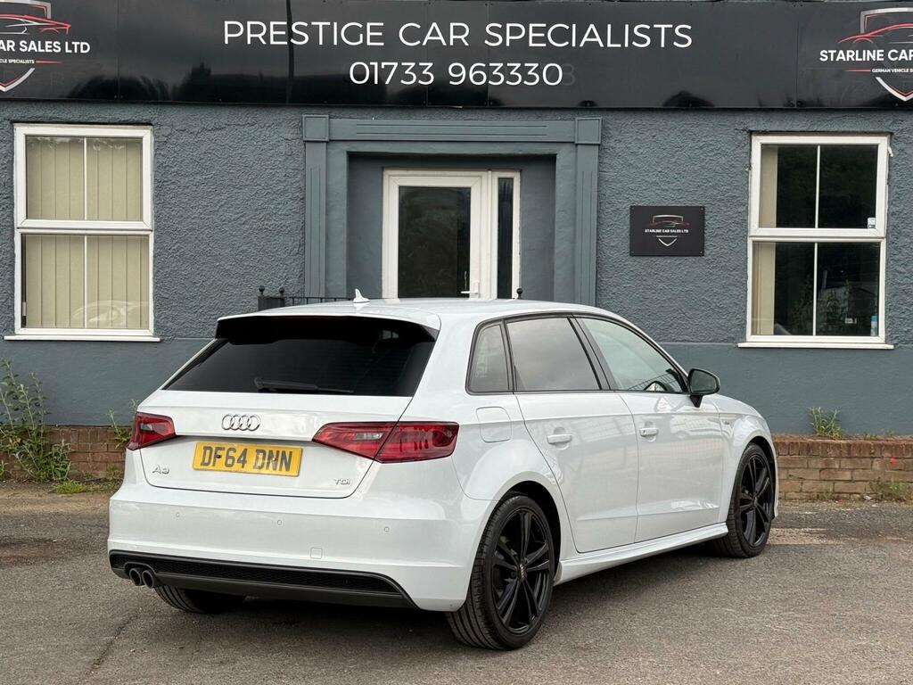Audi A3 2.0 Tdi S Line Sportback S Tronic Euro 6 Ss DF64DNN White #5