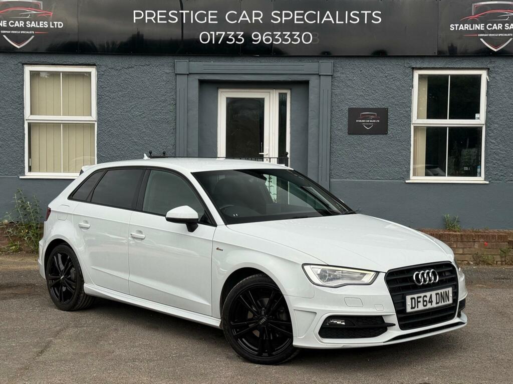 Audi A3 2.0 Tdi S Line Sportback S Tronic Euro 6 Ss White