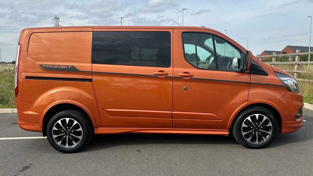 Ford Transit Custom 2.0 320 Ecoblue Sport Crew Van L1 H1 Euro 6 EK20XMZ Orange #5