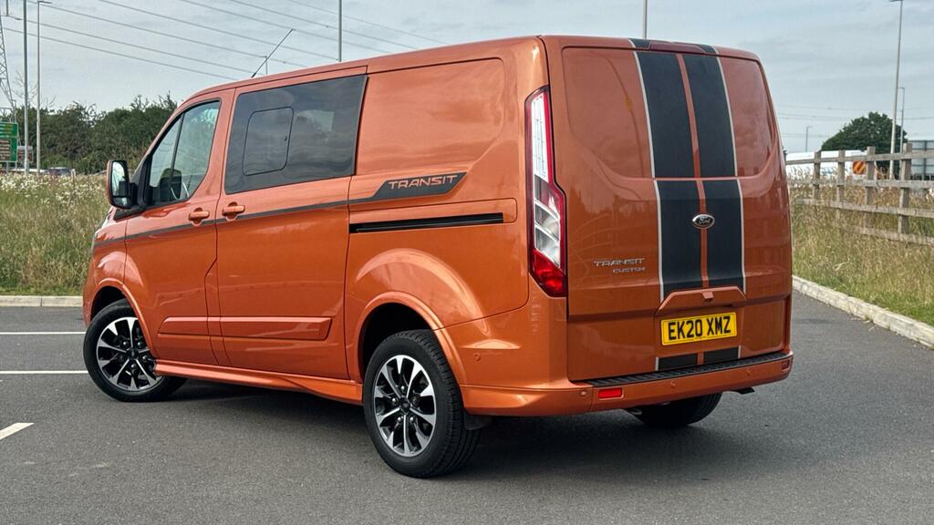 Ford Transit Custom 2.0 320 Ecoblue Sport Crew Van L1 H1 Euro 6 EK20XMZ Orange #3